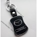 Брелок Mazda | Мазда | на ключі авто зі шкір.вставкою, авто брелоки для ключів